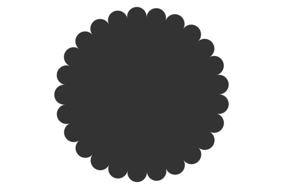 Download Round Label Blank Template. Decorative B - Premium Bundle