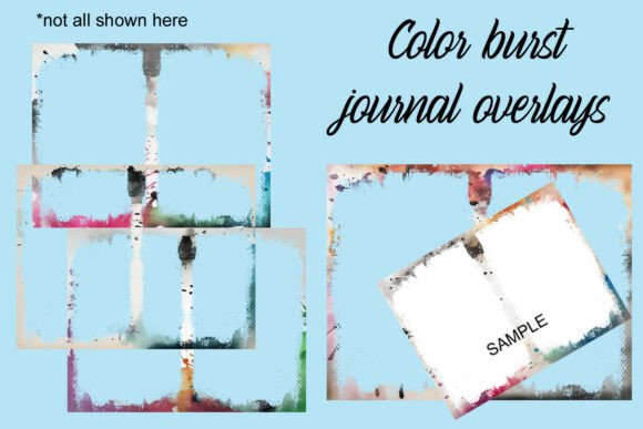Download Color Burst Journal Overlays - Journal overlays Collection