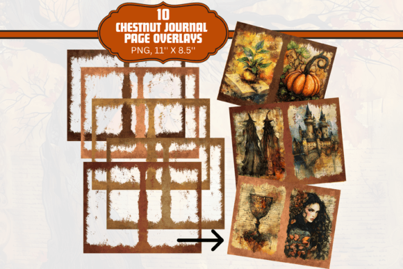 Download Chestnut Brown Junk Journal Overlays - Journal overlays Collection