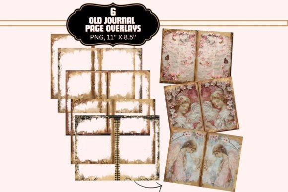 Download Old Vintage Junk Journal Overlays - Journal overlays Collection