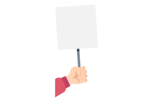 Download Paper Placard Blank Template. Human Hand - Premium Resources